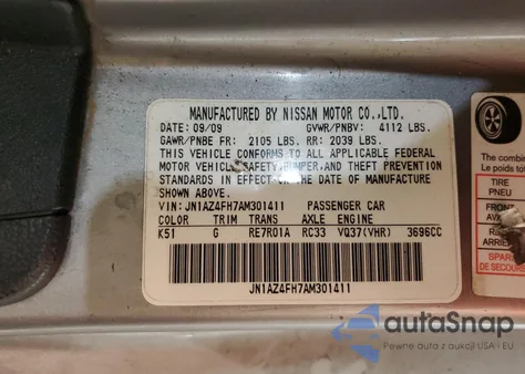 2010 Nissan 370Z from USA, damaged, VIN JN1AZ4FH7AM301411